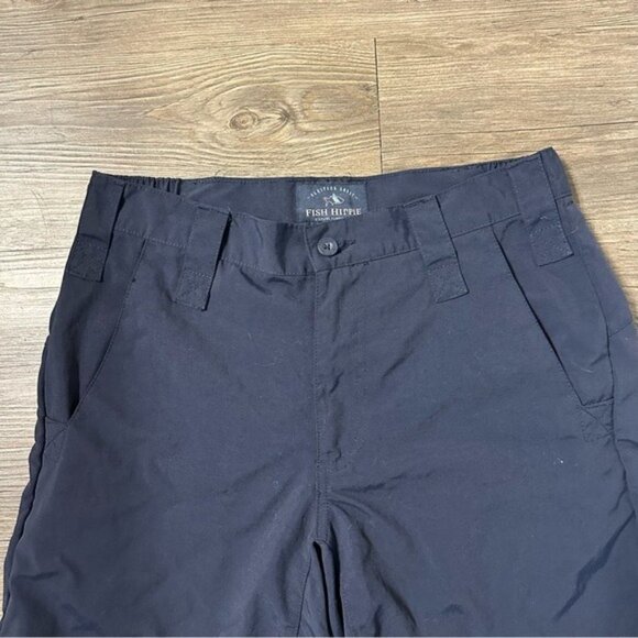 Fish Hippie Shorts Mens 28 Navy Flat Front Active Hybrid Board Fishing Short - Picture 3 of 9
